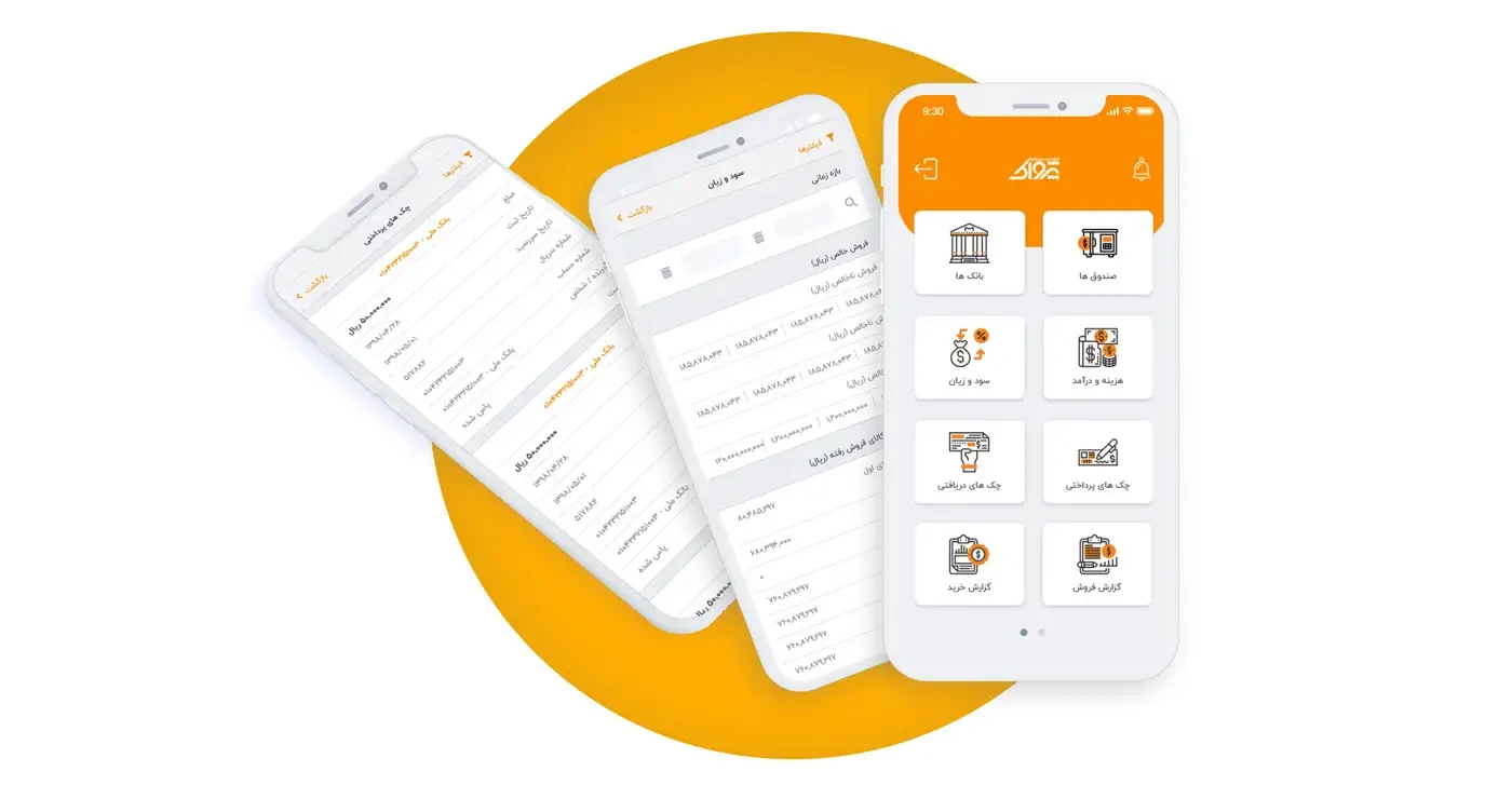 اندروید پوزهای سازگار با نرم افزار رستوران زعفران